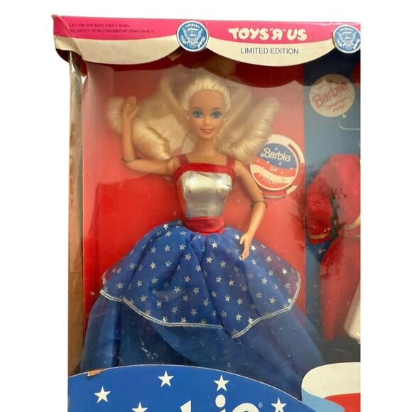 Vintage 1991 Barbie For President Doll Toys R Us Limited Edition *Damaged box* - Picture 2 of 9